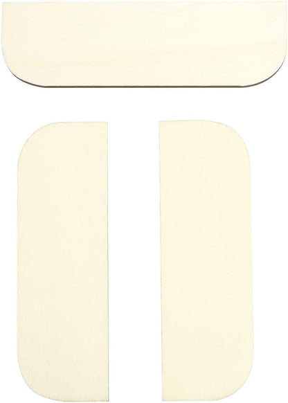 12PCS 3.5 Inch Hinge Repair Kit - Wooden Door Hole Cover & Filler Plates for Kitchen Cabinet Hinges