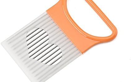 Tomato Onion-Holder Vegetables Slicer-Cutting-Aid Holder Guide Slicing Cutter Safe Fork (white+yellow 2Pcs)