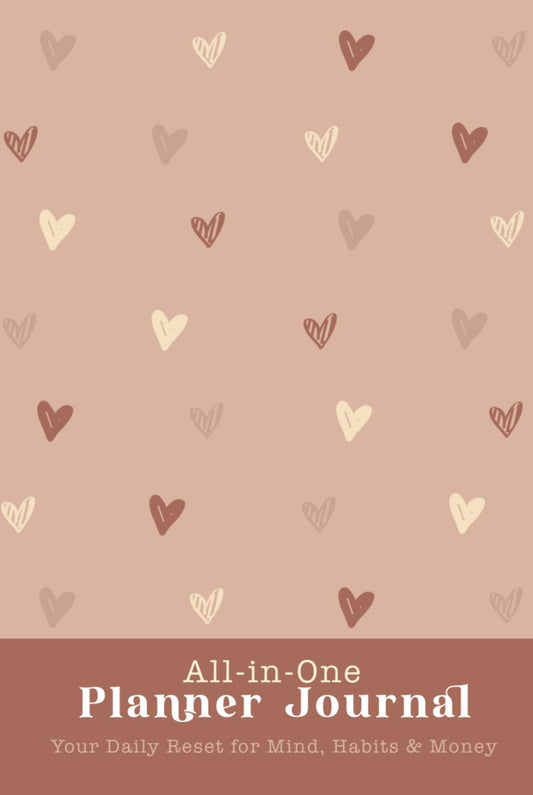 All-in-One Planner Journal with Weekly layouts, Mood Tracker, Habit Tracker & Budget Planner | Daily Productivity and Wellness Organizer