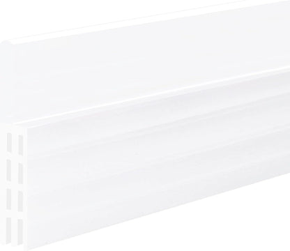 Adhesive Backed Door Draft Stopper – Silicone Under Door Sweep for Interior & Exterior Doors, Noise & Air Insulation, Self Stick Weather Stripping Door Seal, 2" W x 39" L (White) by Randall Mfg