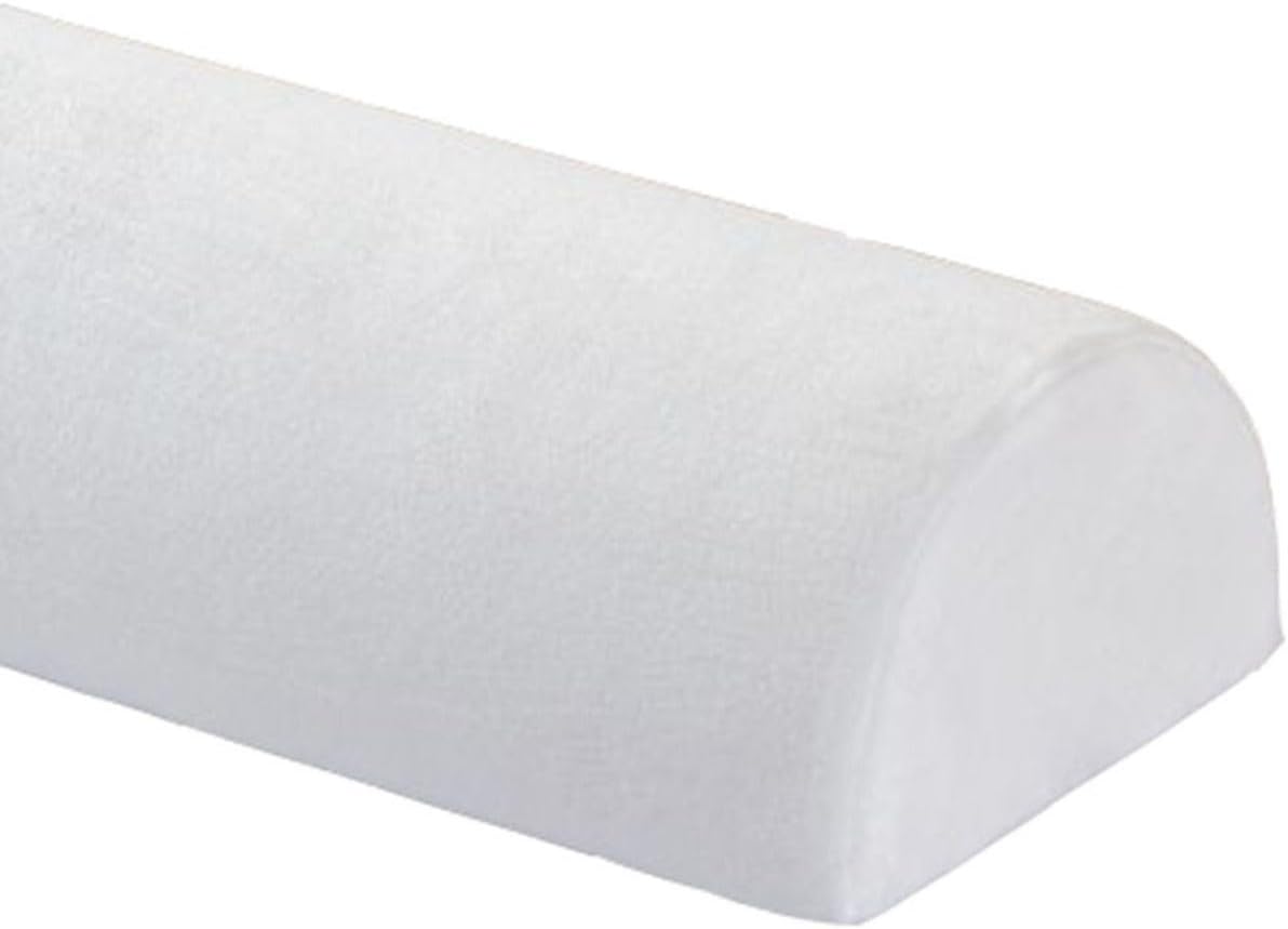 Half Moon Bolster Pillow for Legs, Knees, Lower Back and Head, Lumbar Support Pillow for Bed, Sleeping | Semi Roll for Ankle and Foot Comfort - Machine Washable Cover(@10,42x18x10cm/16.5x7x4in)