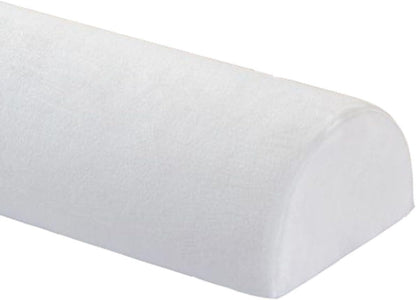 Half Moon Bolster Pillow for Legs, Knees, Lower Back and Head, Lumbar Support Pillow for Bed, Sleeping | Semi Roll for Ankle and Foot Comfort - Machine Washable Cover(@10,42x18x10cm/16.5x7x4in)