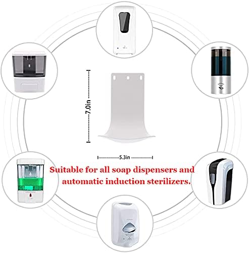 2pcs Drip Tray for Automatic Soap Dispenser or Hand Sanitizer Dispenser | Prevents slippery floors & stains. Ideal laundry detergent catcher or sanitizer drip tray for home, office, or hospital.