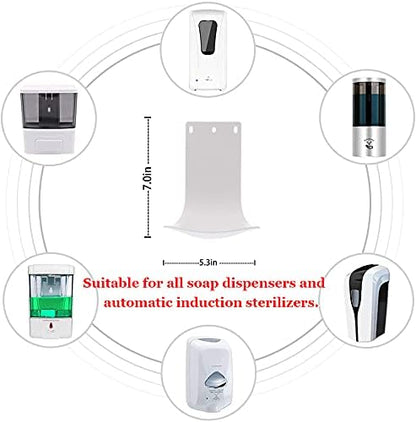 2pcs Drip Tray for Automatic Soap Dispenser or Hand Sanitizer Dispenser | Prevents slippery floors & stains. Ideal laundry detergent catcher or sanitizer drip tray for home, office, or hospital.