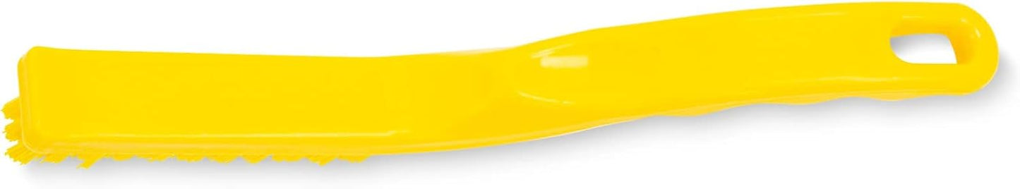 SPARTA Grout Brush with Stiff Nylon Bristles, 8 Inch, White | Flo-Pac, Stiff Crimped Nylon Bristles, 2.75-Inch Brush Section, Narrow Crevices, BPA Free