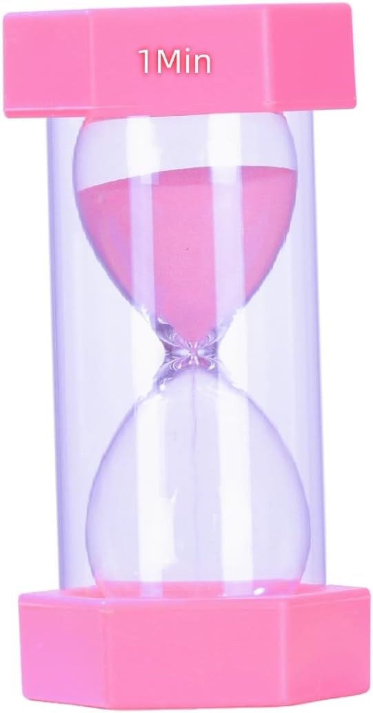 Colorful Sand Timers, Hourglass Sand Timers 5 Min Sandglass Timer with Protective Cover for Toothbrush Timer Games Classroom Home Office Cooking(Blue+5Min)