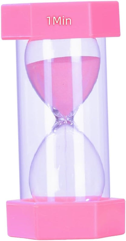 Colorful Sand Timers, Hourglass Sand Timers 5 Min Sandglass Timer with Protective Cover for Toothbrush Timer Games Classroom Home Office Cooking(Blue+5Min)