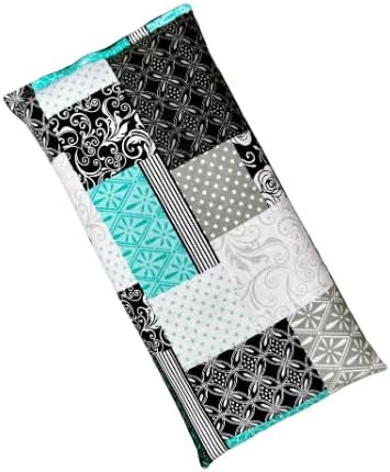 Large Microwave Heating Pad with Flax Seed, Scented or Unscented, Good for Back Pain or Cramps, Moist Heat Therapy or Ice Pack, Microwavable Bean Bag, 6" x 12" (Mushroom, Lavender & Peppermint)