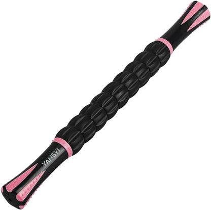 YANSYI Professional 9-Roller Deep Tissue Massage Stick - Portable Muscle Recovery Roller for Athletes, Relieves Post-Workout Soreness & Leg/Back Pain - Portable Physio Tool (Blue 1)