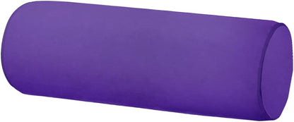 Neck Roll Pillowcases Velvet Cylindrical Pillow Covers 16"x6" with Hidden Zipper for House Home Decor Neck Roll Pillow Cervical Neck Roll Memory Pillow Cylinder Round Cushion (Black, 16x6)