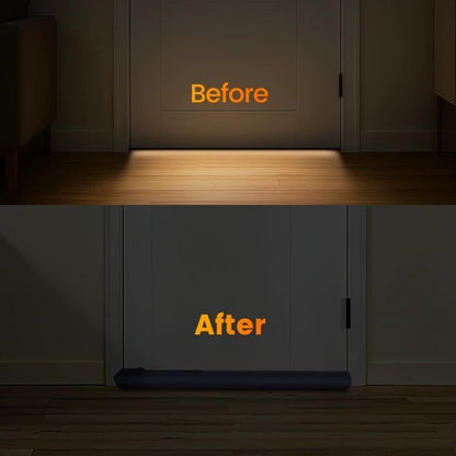 Door Draft Stopper, Under Door Draft Stopper for Bottom, 36 in, Black | Adjustable Size, Covers Gap up to 2.36 in, Easy Install, Blocks Cold air, Light, Reusable, for Bedrooms & Kitchen