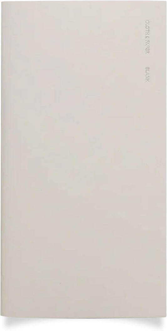 Cloth & Paper Travel Notebook | Daily Wellness Planner – Smoked Salt | Pocket Plus Wellness Planner 3.2" x 6" | Habit Tracker & Self Care Journal for Goals, Gratitude & Reflection – Soft Touch Cover