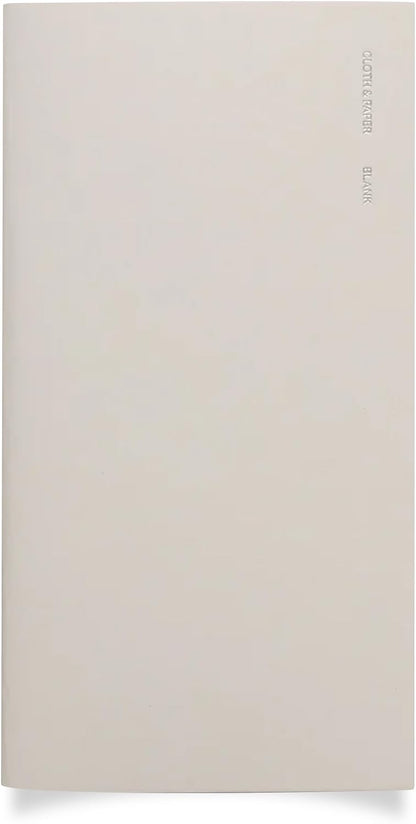 Cloth & Paper Travel Notebook | Daily Wellness Planner – Smoked Salt | Pocket Plus Wellness Planner 3.2" x 6" | Habit Tracker & Self Care Journal for Goals, Gratitude & Reflection – Soft Touch Cover