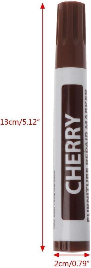 2Pcs Brown Furniture Repair Wood Cabinet Floor Touch Up Markers Scratch Filler Remover - Mahogany,Wood Polish and Care