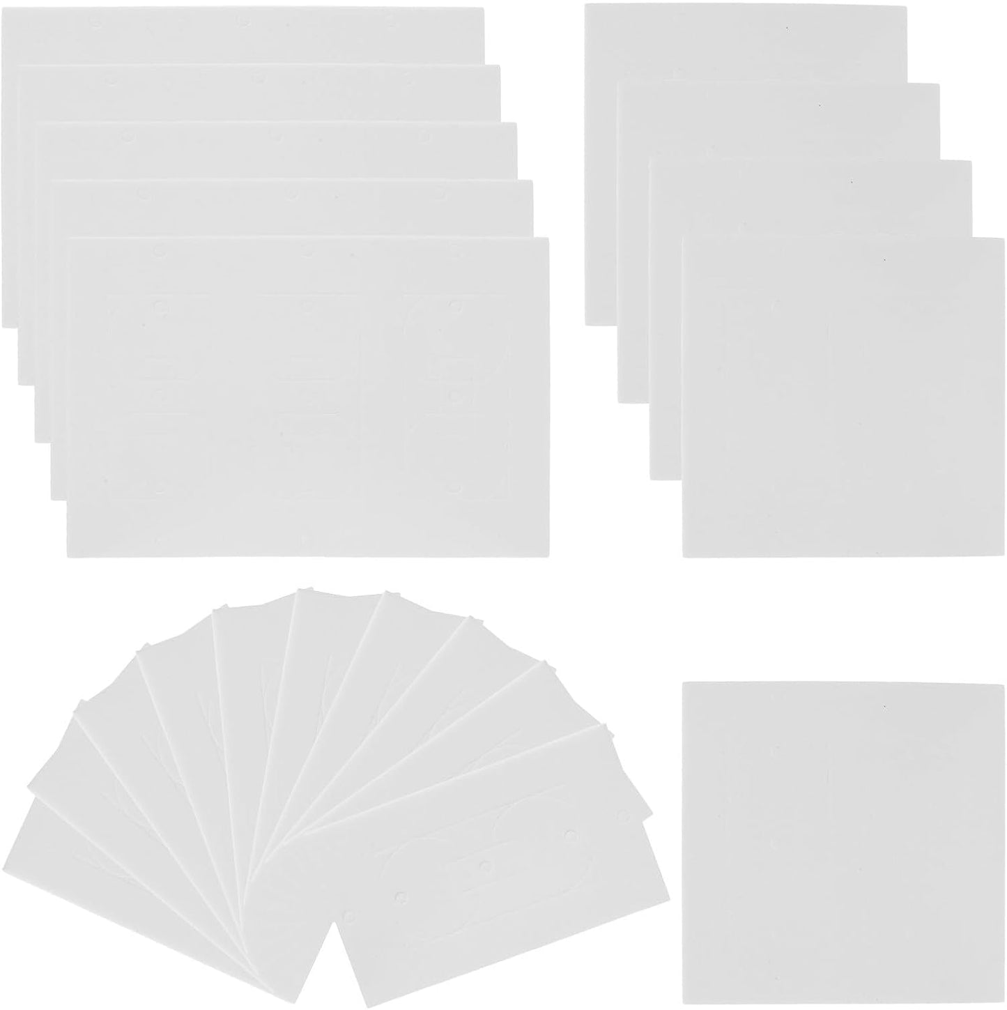 20pcs Eva Outlet Insulation Gasket Foam Pad for One, Two, and Outlets | White Self Adhesive Backing, Comprehensive Sealing and Noise Reduction, Office and Residential Use