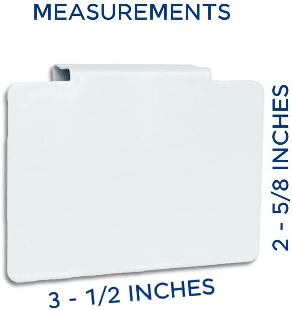 Storage Bin Label Holders Clip-On – 10 Pack Metal Basket Labels for Pantry, Baskets, Shelves & Organization Bins, 3.5” x 2.5