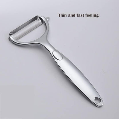 AMOUY Premium Peeler Set - Vegetable,Apple Peelers for Kitchen, Fruit, Carrot, Veggie,Potatoes Peeler,Y-Shaped Stainless Steel Peelers,with Ergonomic Non-Slip Handle & Sharp Blade,Good Sturdy (2PCS)