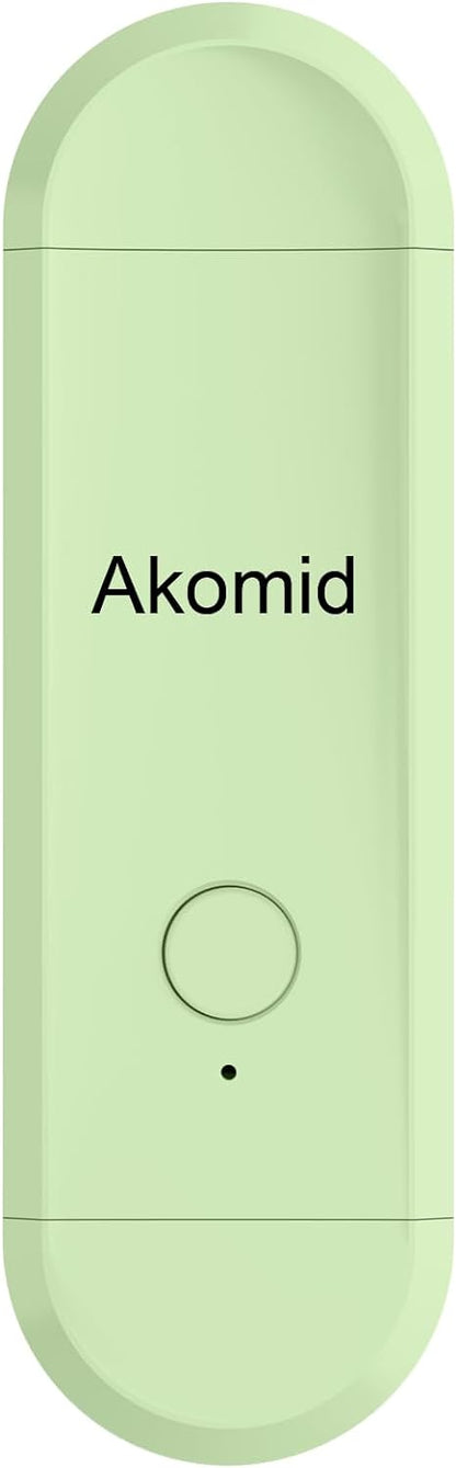 Akomid USB Rechargeable Book Light for Reading in Bed, 8 LEDs Bookmark Style Clip on, Eye-Cared Amber Light Mode for Kids, Blue Light Blocking, Stepless Dimming,Khaki