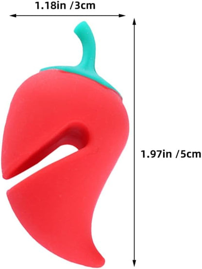 Silicone Pot Lid Lifter Clip Heat Resistant Spill Proof Pan Cover Holder for Soup Porridge Cooking Boil over Prevention Kitchen Gadget
