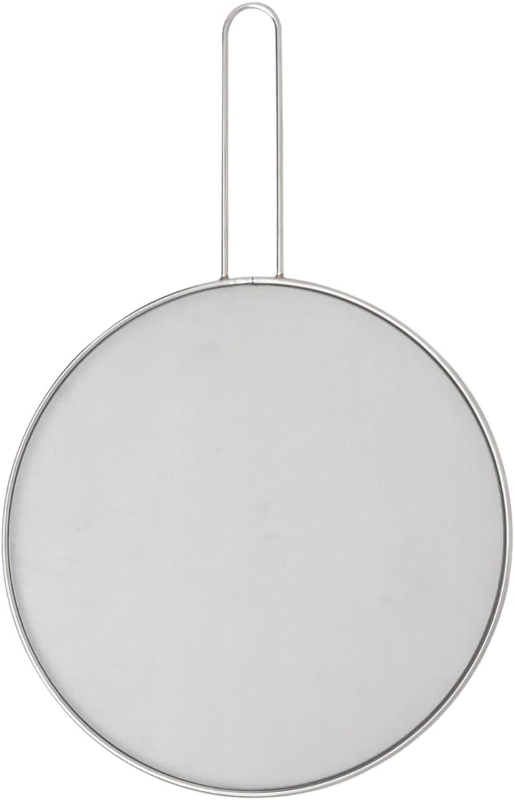 HIC Kitchen Splatter Screen, 18/8 Stainless Steel with Fine Mesh, 9-Inch, Fits Up To 8.5-Inch Pans