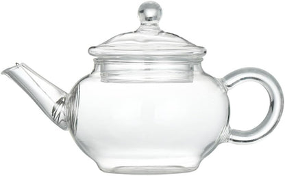 Small Tea Pot,Glass Teapot with Infuser, Tea Kettle for Loose Tea,8 Oz