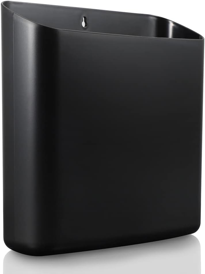 Picowe Magnetic Laundry Storage, Large Lint Holder Bin, Space-Saving Trash Container Hanging on Dryer, Washer or Wall Mount (Gray White)