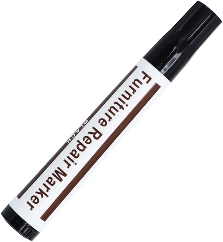Furniture Pens for Touching Up, Wood Scratch Repair Markers, Professional Repair Tool for Scratches, Wood Floors, Tables (Dark Brown)