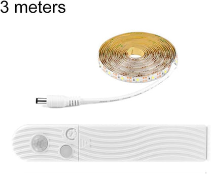 LED Motion Sensor Light For Furniture Induction Activation And for battery Powered For Cabinets And Beds(warm light-1M)