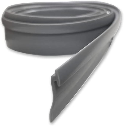 Gordon Glass® Angled Gray Vinyl for Framed Shower Door Drip Rail - 36" Long, Framed Shower Door Bottom Sweep, Made in USA.