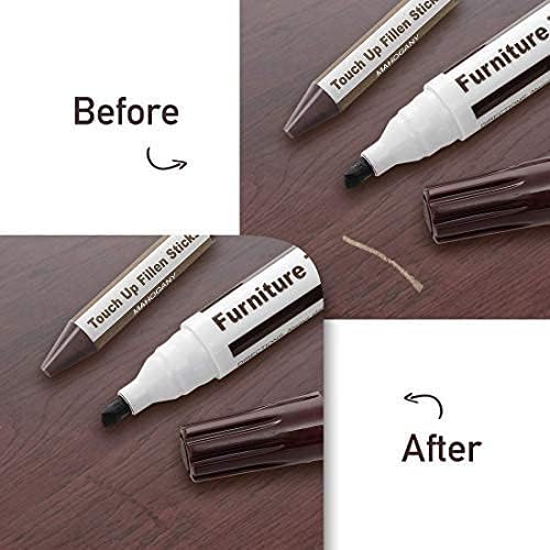 DAIXISM Furniture Repair Kit Wood Markers Wax Sticks, for Stains, Scratches, Wood Floors, Tables, Desks, Carpenters, Bedposts, Touch Ups, and Cover Ups (21)