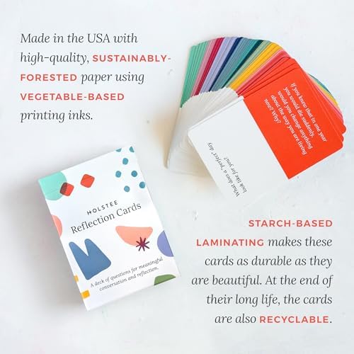 Holstee Reflection Cards, Gratitude & Affirmation Decks | 3 Sets for Meaningful Conversation, Inspiring Grateful Living