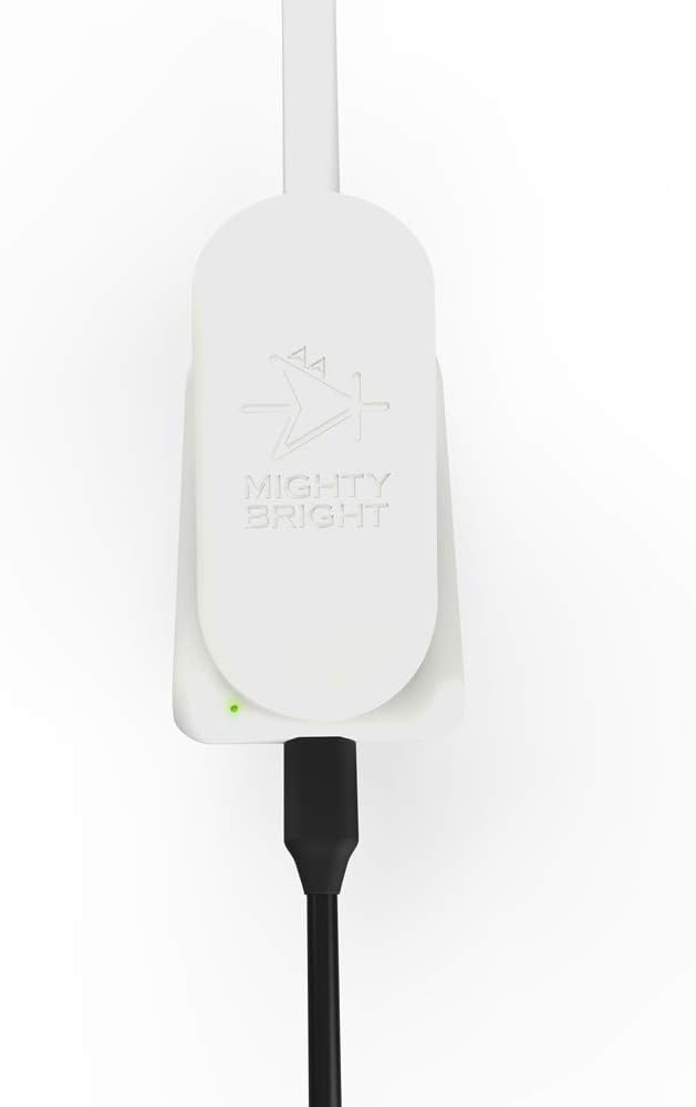 Mighty Bright The Original WonderFlex Rechargeable Book Light, 20 Lumens of Warm Eye-Care Light, 3 Brightness Levels, 45 Hours of Battery Life, Durable, Flexible (Black)