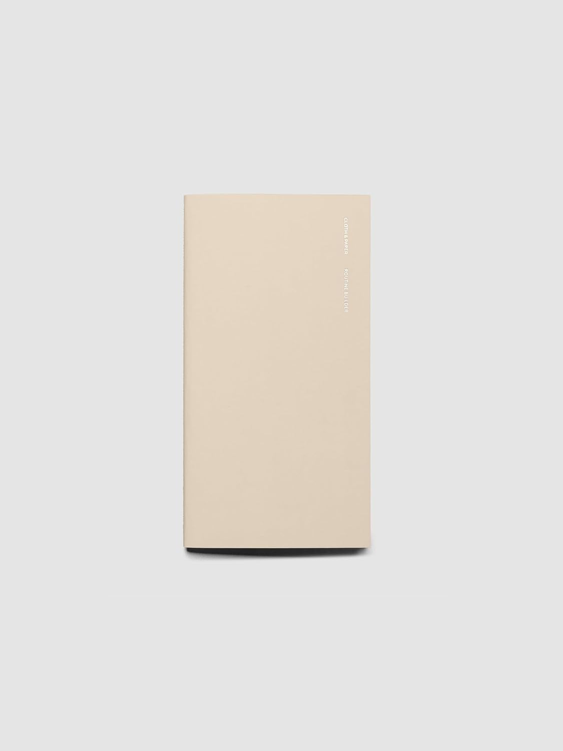 Cloth & Paper Travel Notebook | Daily Wellness Planner – Smoked Salt | Pocket Plus Wellness Planner 3.2" x 6" | Habit Tracker & Self Care Journal for Goals, Gratitude & Reflection – Soft Touch Cover