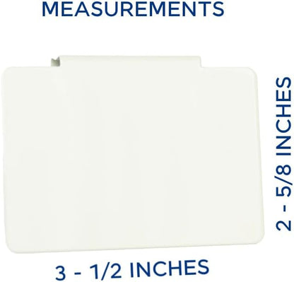 Storage Bin Label Holders Clip-On – 10 Pack Metal Basket Labels for Pantry, Baskets, Shelves & Organization Bins, 3.5” x 2.5