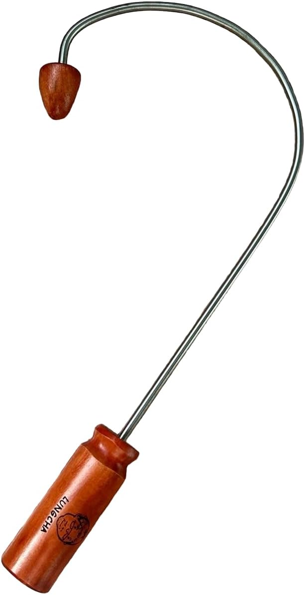 Traditional Thai Massage Reflexology Stick Tool for Back Massage (1 of Hook Curve Back)