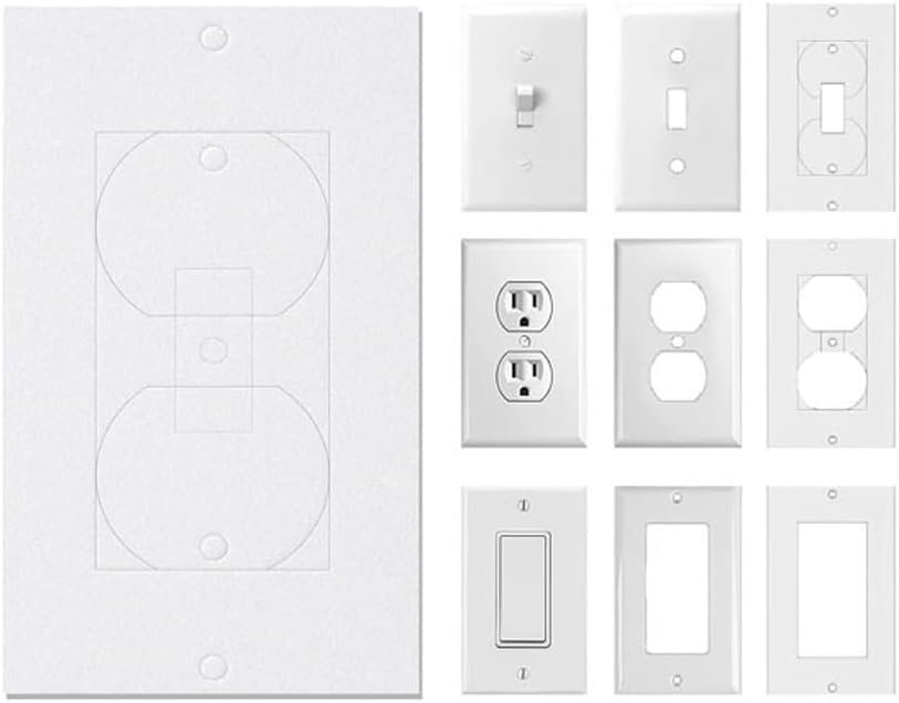 30 Packs Outlet Insulation Pads, Draft Sealers EVA Foam Gasket Socket Covers for Wall Switch & Electrical Outlets, 2.5" x 4.2"