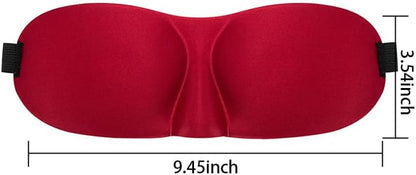Sleep Mask for Back and Side Sleepers 1 Pack, 3D Light Blocking Eye Mask for Sleeping, Zero Pressure Eye Cover for Women and Men, Lightweight Breathable Night Blindfold Black