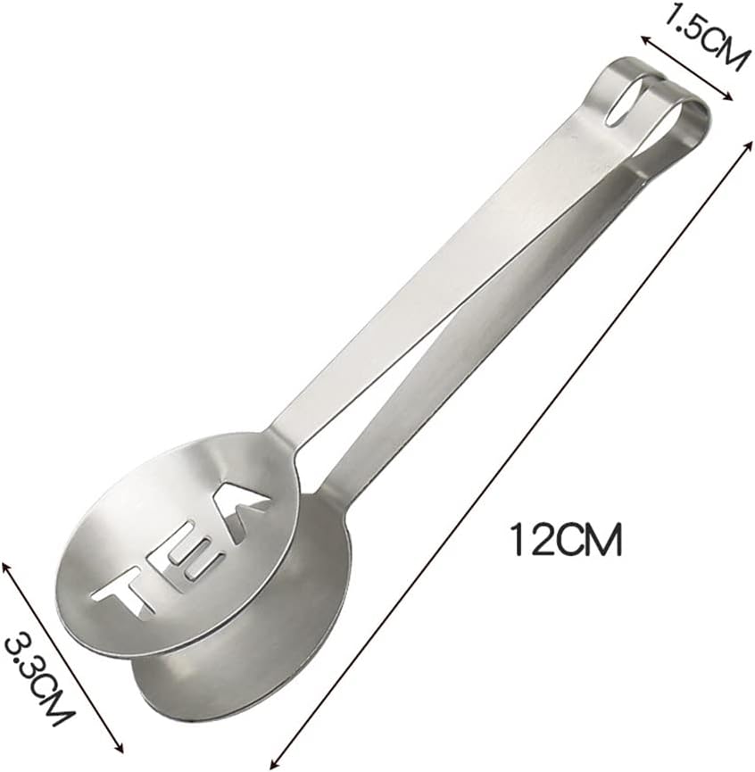 3 Pcs Stainless Steel Tea Bag Tongs Tea Bag Squeezer for Sugar Candy Ice
