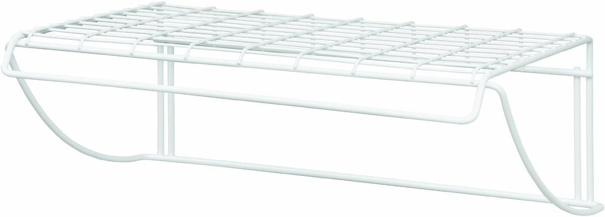 ClosetMaid 8278 18-Inch Wide Laundry Utility Hanger Shelf, White