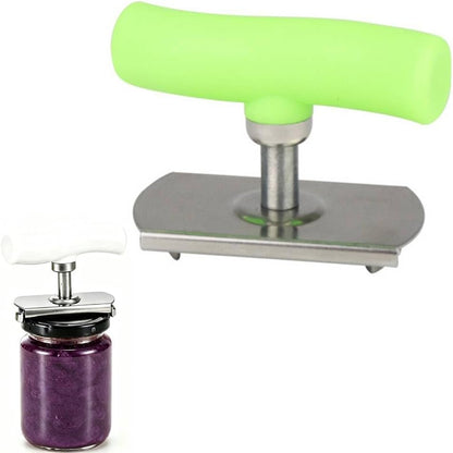 Jar Opener for Seniors and Weak Hands: Adjustable Stainless Steel Can Opener - Manual Jar Lid Remover Tool for Elderly, Adults and Everyday Home Use (green (1 pcs))