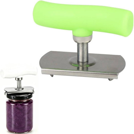 Jar Opener for Seniors and Weak Hands: Adjustable Stainless Steel Can Opener - Manual Jar Lid Remover Tool for Elderly, Adults and Everyday Home Use (green (1 pcs))