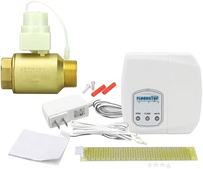 FloodStop Water Heater Leak Detector Kit, 3/4" Press x Press | Automatic Water Shut-Off and Visual/Audible Alarms