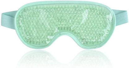 Adjustable Gel Eye Mask for Hot & Cold Therapy – Cooling & Heated Eye Pack for Puffy Eyes, Dry Eyes, Headache Relief & Relaxation, Green (Pack of 2)