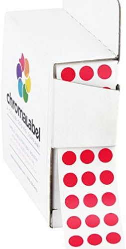 Dark Blue, Red & Yellow Dots, 1/4 Inch, 1000/Box Each Color | Writable Semi-Gloss Circle Labels in Dark Blue, Red and Yellow for Offices, Retail and Classrooms. Made in USA - Colors A