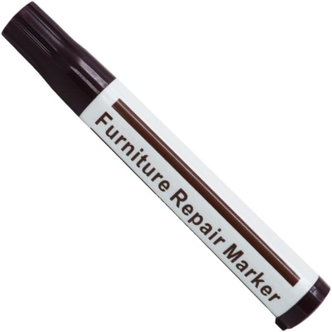 Furniture Pens for Touching Up, Wood Scratch Repair Markers, Professional Repair Tool for Scratches, Wood Floors, Tables (Dark Brown)