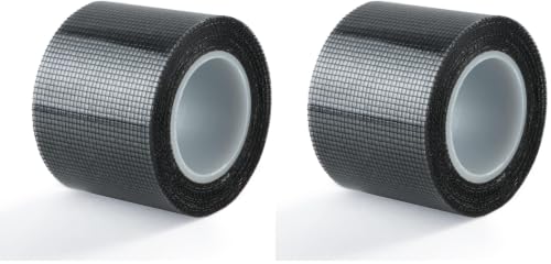 SANKEMU Window Screen Repair Kit 2 in X 16.5FT 3-Layer Strong Adhesive & Waterproof Tape Fiberglass Covering mesh, Repair for Window Screen and Screen Door tears Holes
