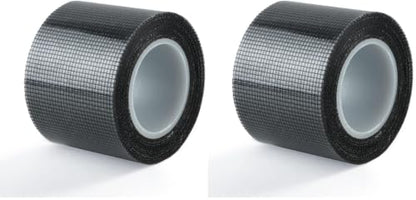 SANKEMU Window Screen Repair Kit 2 in X 16.5FT 3-Layer Strong Adhesive & Waterproof Tape Fiberglass Covering mesh, Repair for Window Screen and Screen Door tears Holes