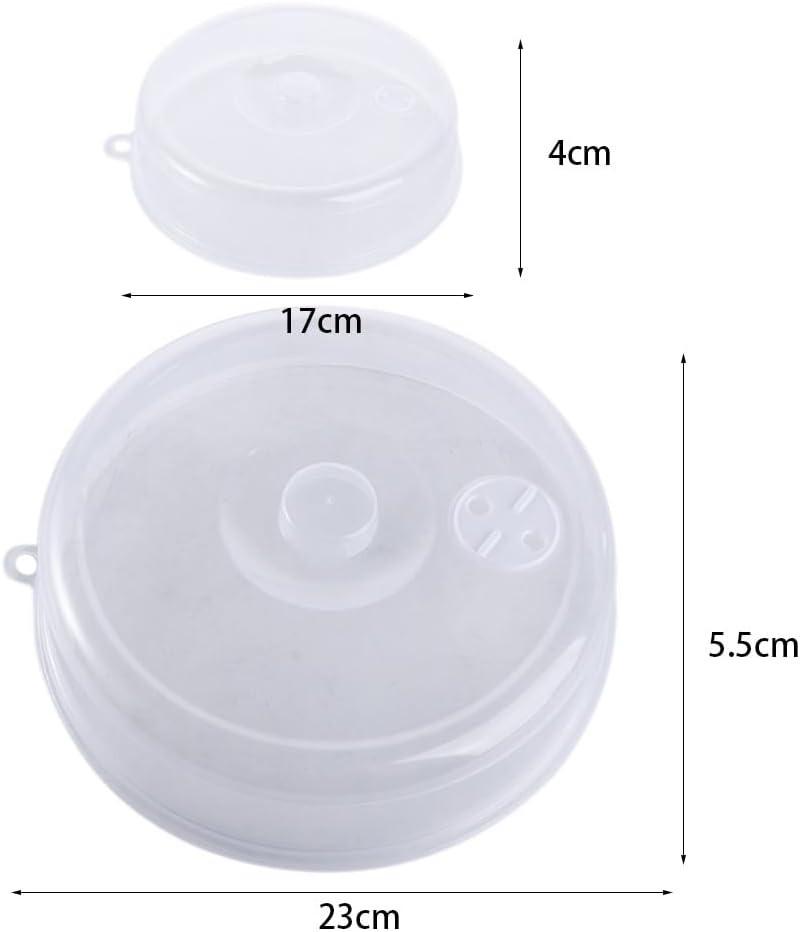 Vctitil 9 Inch Microwave Cover,Microwave Splatter Cover for Food,Microwave Plate Covers with Adjustable Steam Vents,Dishwasher Safe & BPA Free (Pack of 2)