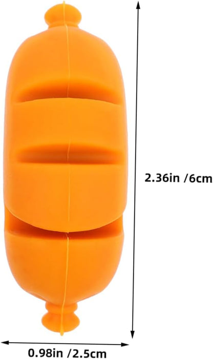 Toddmomy 2pcs Silicone Sausage Shaped Spill Stopper and Pot Lid Holder Practical Kitchen Tool to Prevent Boil over Versatile Food Cover for Cooking and Fresh Keeping for Home Use