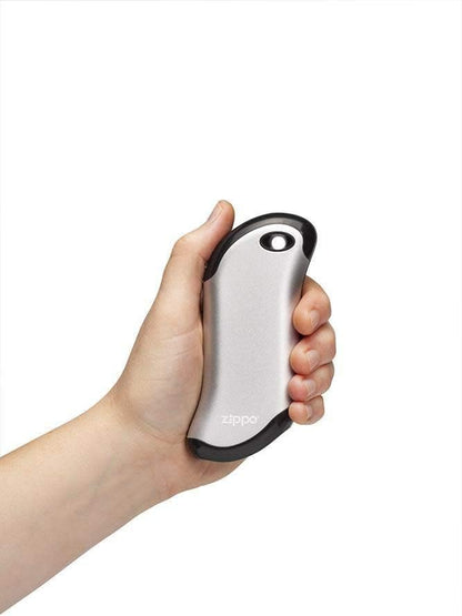 Zippo Silver HeatBank 9s Rechargeable Hand Warmer